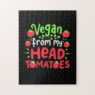Vegan From My Head Tomatoes Jigsaw Puzzle