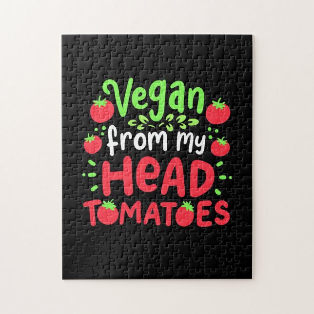 Vegan From My Head Tomatoes Jigsaw Puzzle (Vertical)