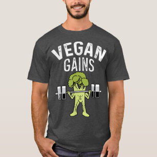 Vegan Gains Vegetarian T-Shirt