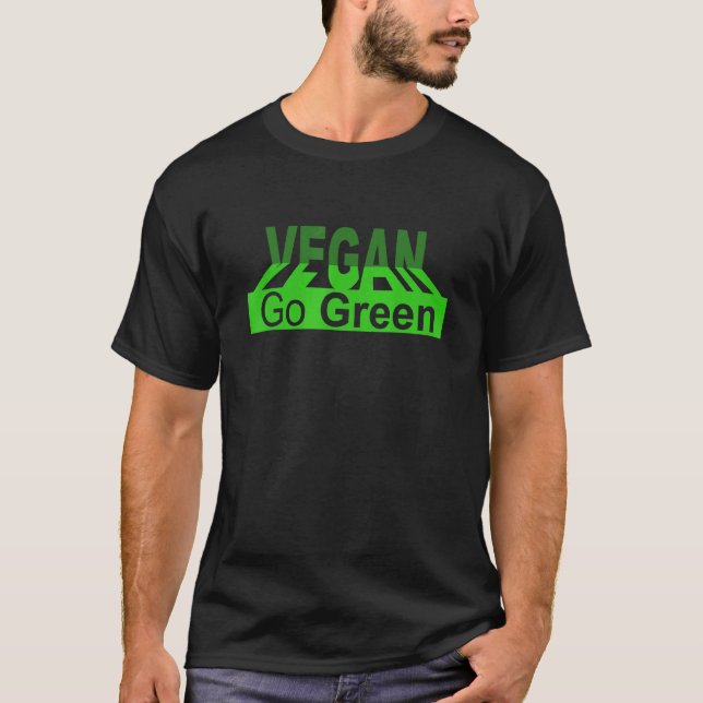 Vegan Go Green Veganism Apparel T-Shirt (Front)
