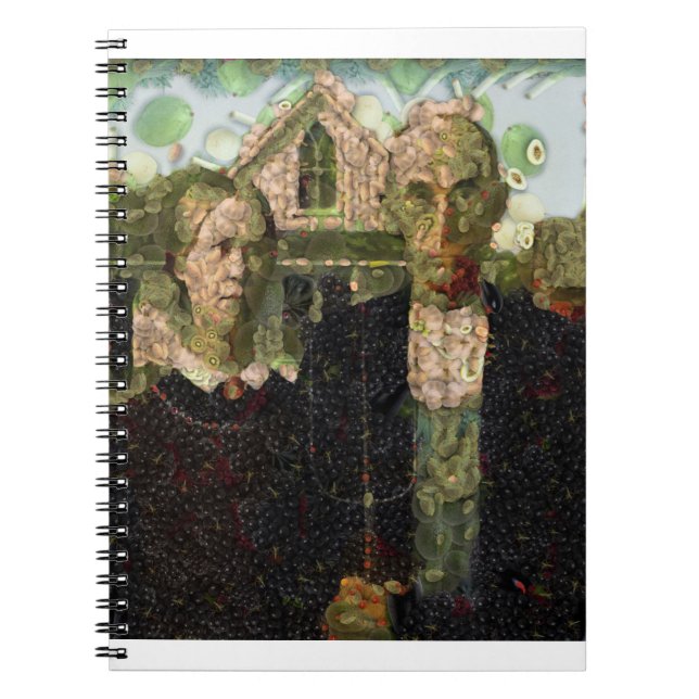 Vegan Gothic Fine Art Parody Notebook (Front)