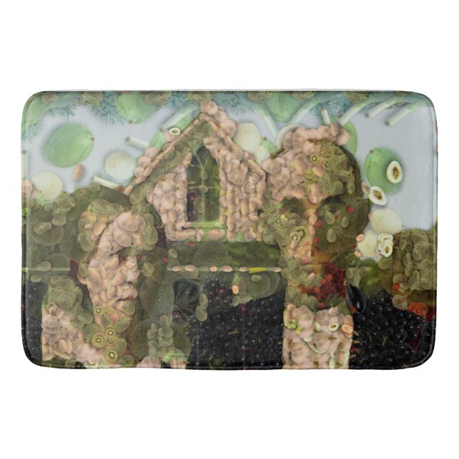 Vegan Gothic Fine Art Spoof Bath Mat (Front)