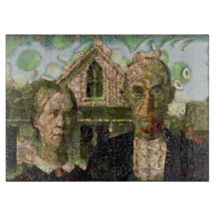 Vegan Gothic Fine Art Spoof Cutting Board