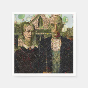 Vegan Gothic Fine Art Spoof Napkin