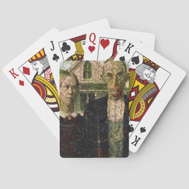 Vegan Gothic Fine Art Spoof Playing Cards (Back)