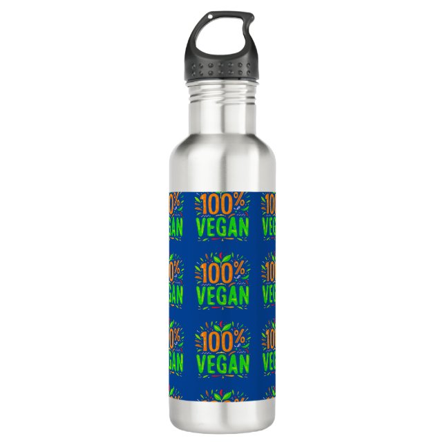Vegan Graphgic gift Idea for Veggie Holiday    710 Ml Water Bottle (Front)