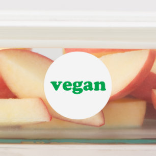 Vegan green and white simple modern