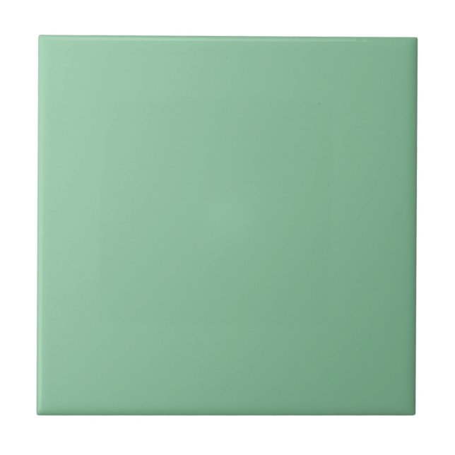 Vegan Green Square Kitchen and Bathroom Ceramic Tile (Front)