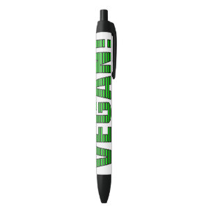 Vegan Green Stripes Pen