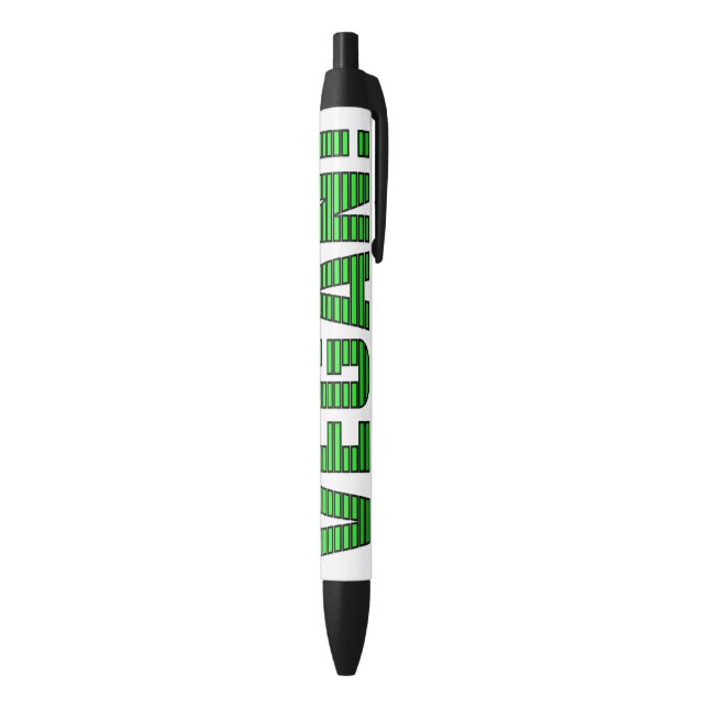 Vegan Green Stripes Pen (Bottom (Vertical))