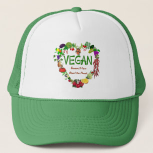 Vegan Heart Trucker Hat