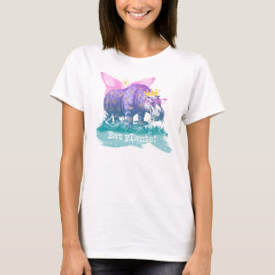 Vegan Herbivore Magic Hippo T-shirt