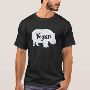 Vegan Hippo Lover Herbivore Animal Graphic Image G T-Shirt
