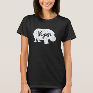 Vegan Hippo Lover Herbivore Animal Graphic Image G T-Shirt