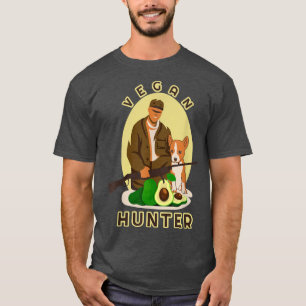 Vegan Hunter  Vegetarian can Hunting Funny Meme  T-Shirt