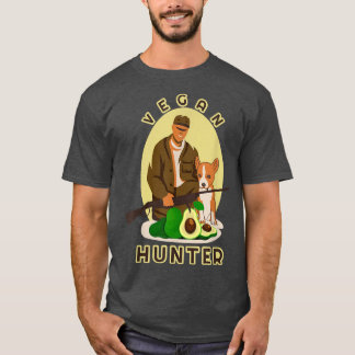Vegan Hunter  Vegetarian can Hunting Funny Meme  T-Shirt