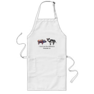 Vegan- I don't see the difference between us Long Apron