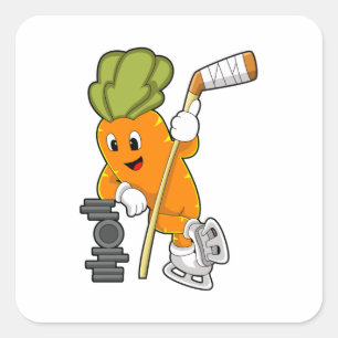 Vegan Ice hockey Ice hockey stick Square Sticker