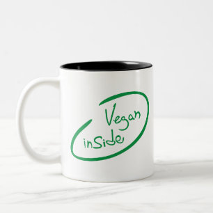 Vegan Inside Two-Tone Coffee Mug