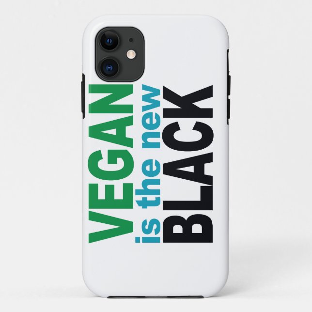 Vegan is the New Black Case-Mate iPhone Case (Back)
