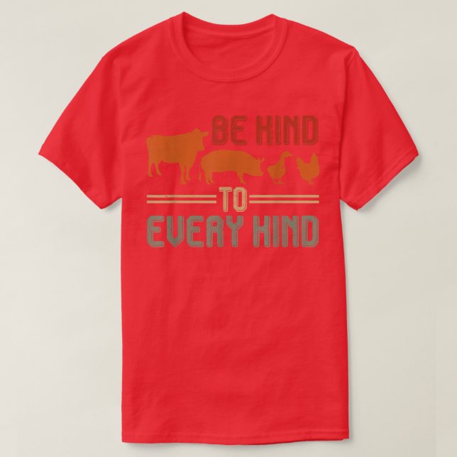 Vegan Kindest To Everyone  T-Shirt (Design Front)