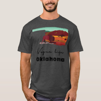 Vegan Life Oklahoma  WFPB Vegetarian Herbivore Pla T-Shirt