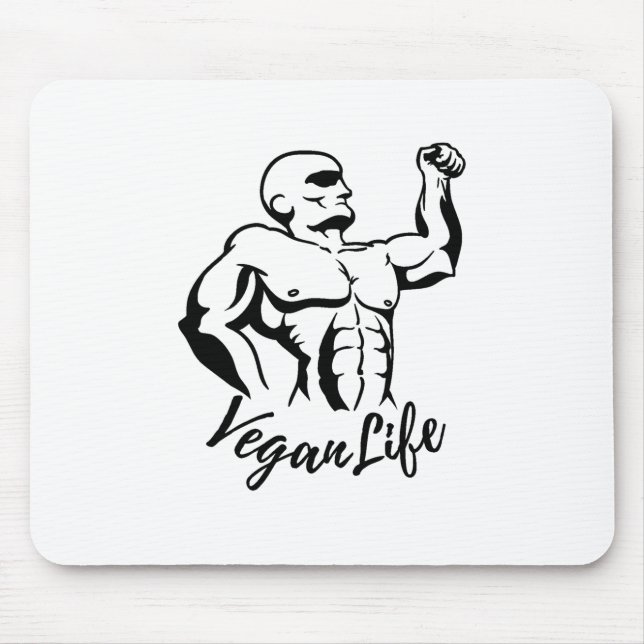 Vegan Life-Vegan-Veganism-Fruits-Vegetables Mouse Pad (Front)