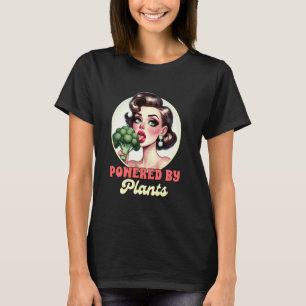 Vegan Life Vegetarian Broccoli Veggie Powered By T T-Shirt