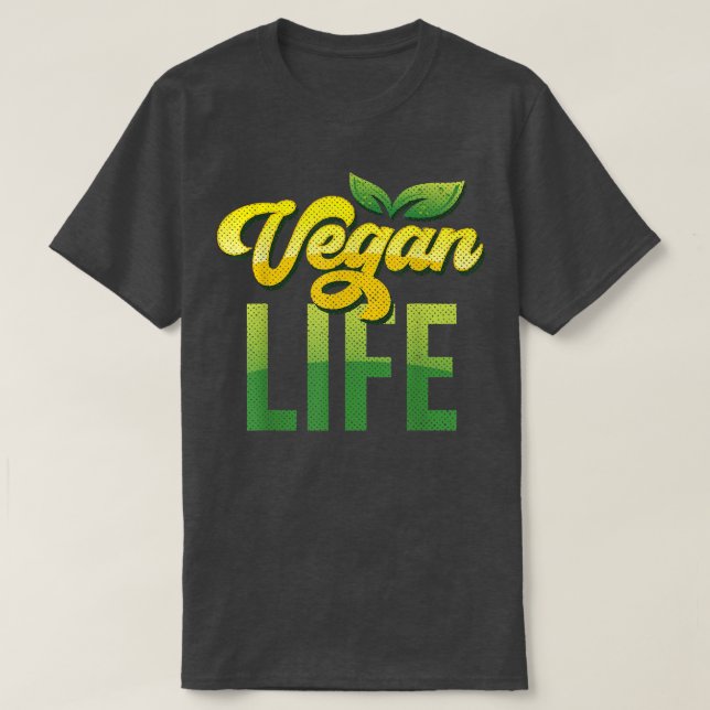 Vegan Life Vegetarians Plant Based Broccoli  T-Shirt (Design Front)