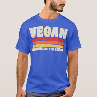 Vegan Limited Edition Distressed Retro Vintage Sty T-Shirt