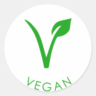 Vegan Logo Green Vegan Label Vegan Symbol