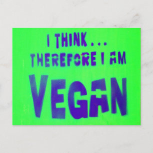 Vegan Love Animals Eat Plants Postcard