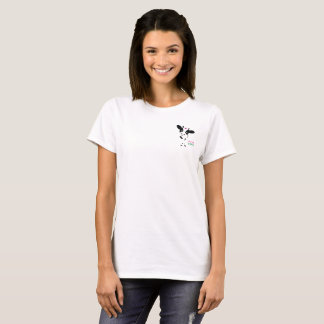Vegan Love - Baby Cow - T-shirt - Womens - pocket