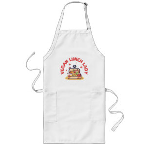 VEGAN LUNCH LADY’S LONG APRON