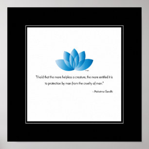 Vegan, Mahatma Gandhi - Wall Decor