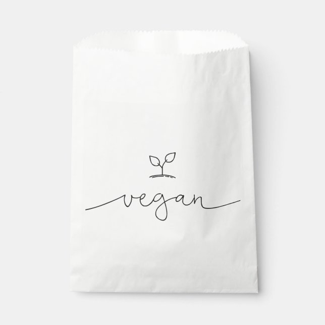Vegan Minimalistic Favour Bag (Front)