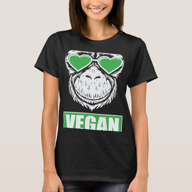 Vegan  monkey T-Shirt (Front)