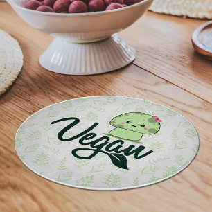 Vegan Mushroom and Herbs  Cutting Board