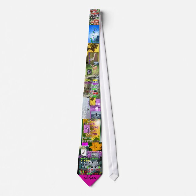 Vegan Nonviolence III Tie (Front)