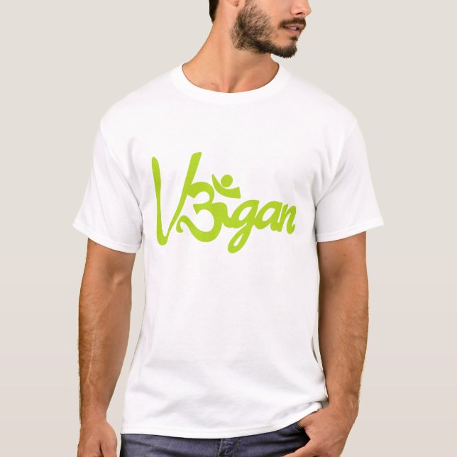 Vegan Om Sign T-shirt (Front)