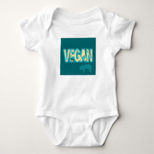 Vegan paper cut-out baby bodysuit