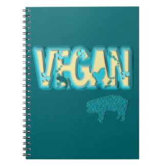 Vegan paper cut-out notebook