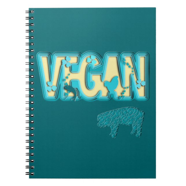 Vegan paper cut-out notebook (Front)