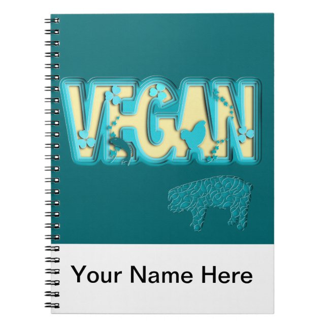 Vegan paper cut-out notebook (Front)