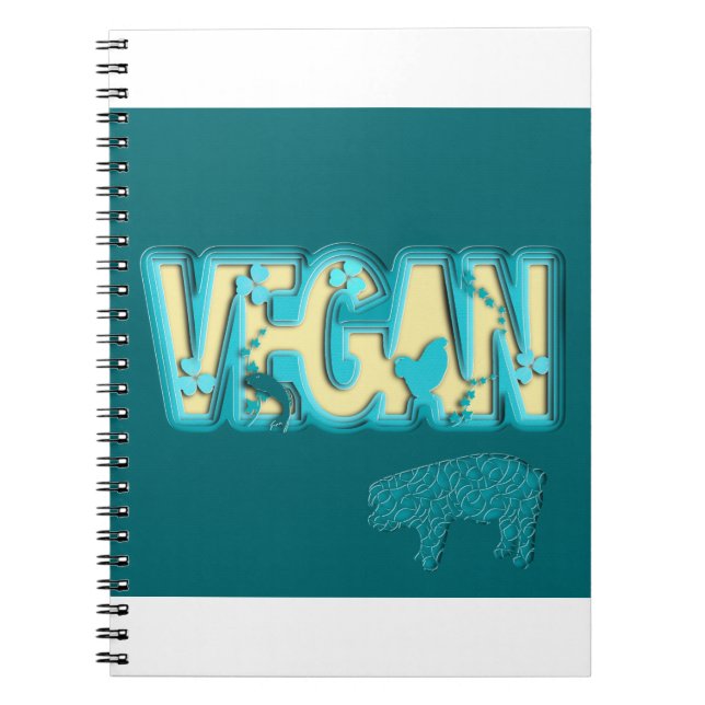 Vegan Paper Cut Out Notebook (Front)