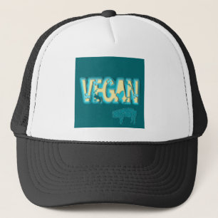 Vegan Paper Cut Out Trucker Hat