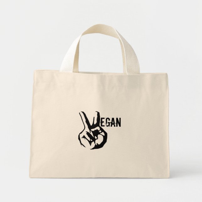 Vegan Peace Tote Bag (Front)