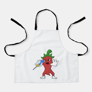 Vegan Pepper at Darts with Dart.PNG Apron