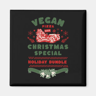 Vegan Pizza Christmas Special Magnet