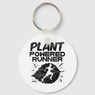 Vegan - Plant Powered Runner Key Ring